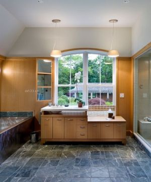 家庭浴室瓷砖拼花贴图设计图片大全2023
