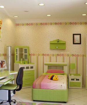 小三室儿童房装修效果图大全2023图片