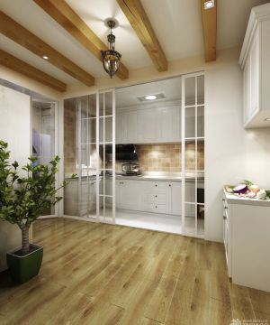 200平米房子厨房移门装修效果图