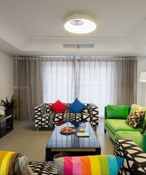 2013家装客厅软沙发摆放效果图