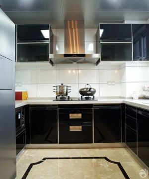 2023敞开式厨房铝合金组合柜装修设计效果图赏析