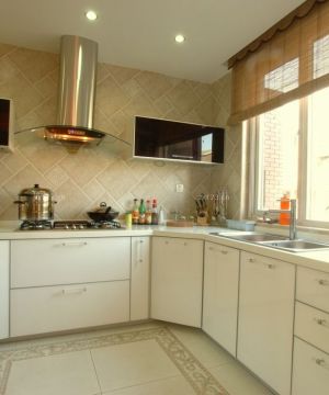 半敞开式厨房铝合金组合柜装修设计图片赏析