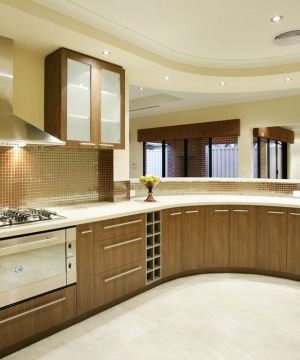 厨房简约风格铝合金组合柜装修设计图赏析 