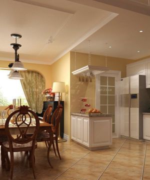 欧式风格小户型厨房客厅隔断设计效果图欣赏