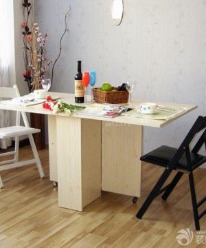 现代家装折叠式餐桌装修图片大全