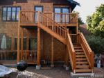 木质别墅木质室外楼梯装修设计效果图片大全