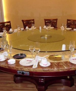 2023最新中式风格酒店餐桌装修案例