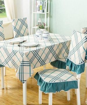 家庭小餐厅纯棉椅套设计效果图欣赏