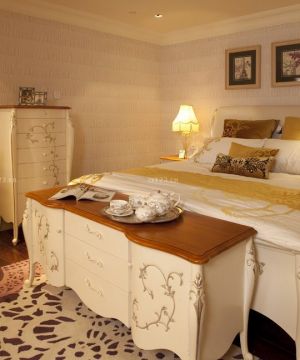 手绘美式家具卧室组合柜子装修效果图欣赏