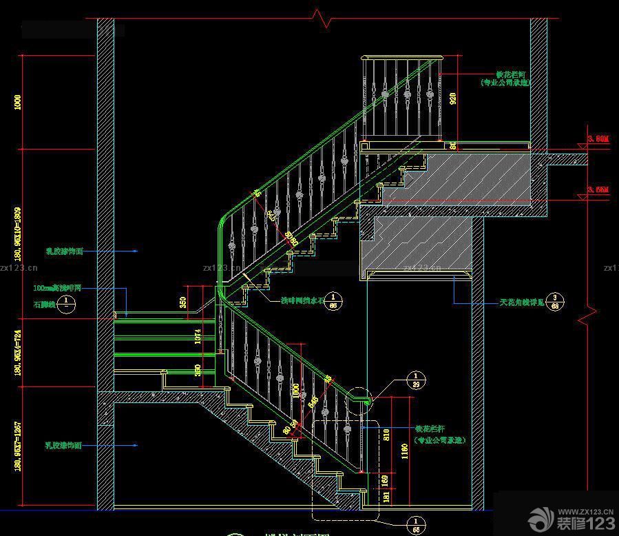 2023双跑楼梯平面图
