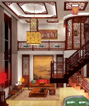 2023最新中式家装室内楼梯设计图