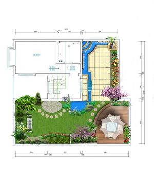 最新屋顶花园布置平面图