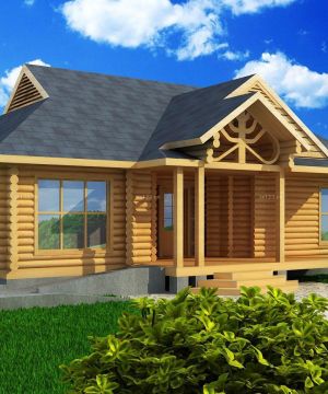 2023简约风格木结构别墅设计效果图片