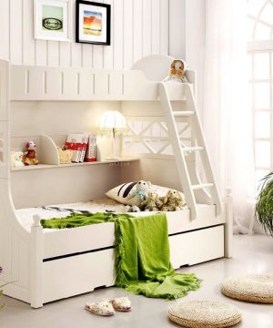欧式风格卧室母子高低床设计案例图大全