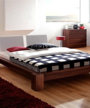 30平日本小户型实木床装修效果图欣赏