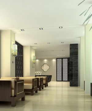 大型酒店中式壁灯效果图片