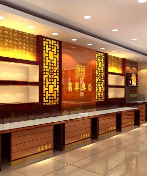 最新中式风格珠宝柜台设计图片