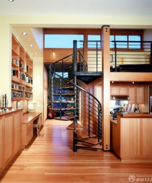 2023新中式风格别墅楼梯设计效果图欣赏