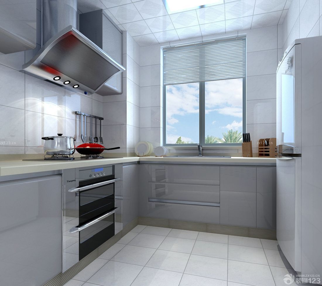 2023现代风格样板间厨房装修图片