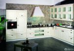 家装厨房简欧风格整体橱柜设计效果图片参考