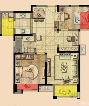 最新地中海风格房屋小户型平面图