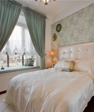 欧式卧室飘窗垫设计效果图