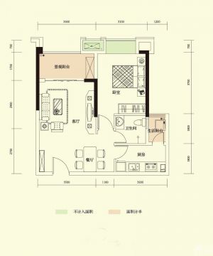 2023中式风格一室两厅平面设计图