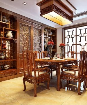 2023中国古典餐厅家具设计图片