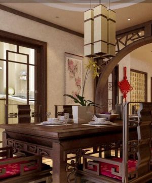 2023最新中国古典家具餐桌椅子摆放图片大全