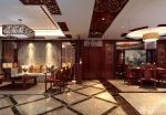 最新古典家庭室内大客厅红木色门效果图片欣赏