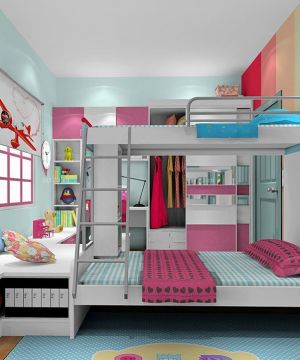 家装现代风格子母床小户型设计图片