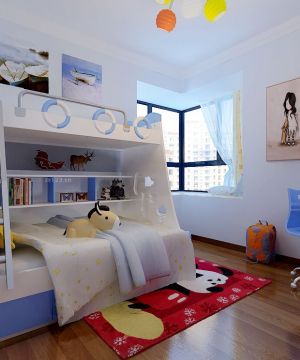 子母床小户型儿童卧室装修效果图欣赏