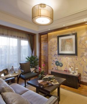 中式田园风格家装客厅设计案例