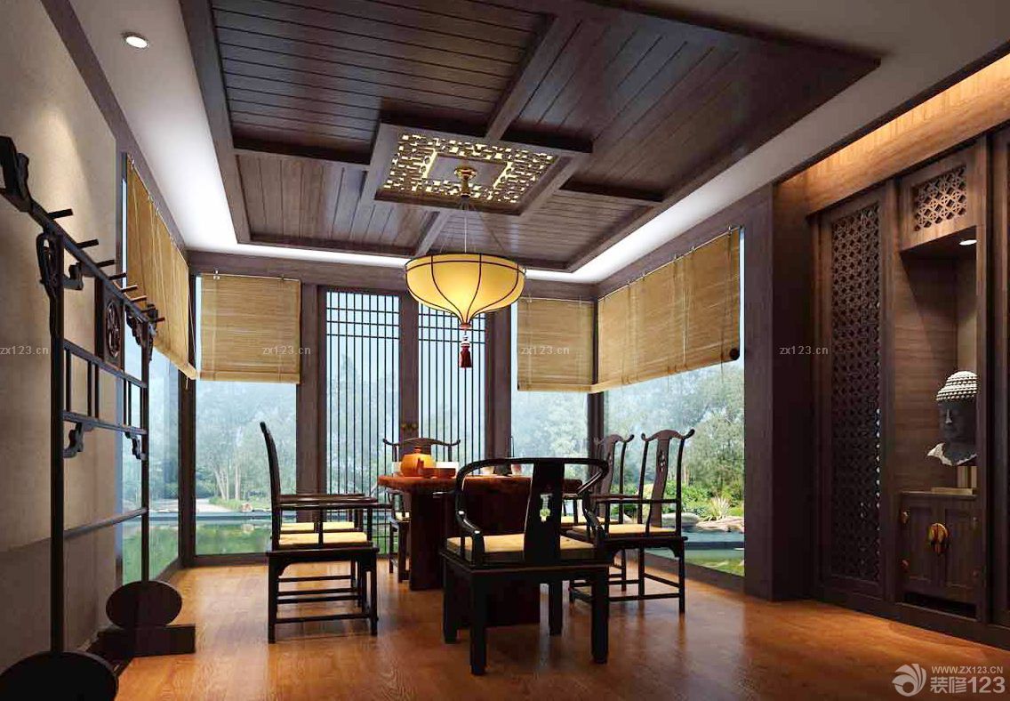 中式风格小型茶楼设计图片