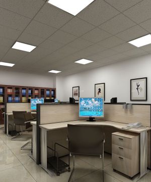 2023现代办公室灯具装修方案效果图片大全