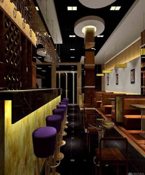 2023古典酒吧吧台高凳设计效果图欣赏