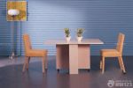 最新家装样板房实木折叠餐桌设计效果图片