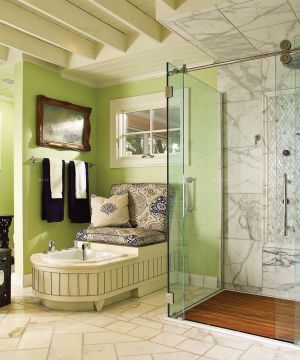 东南亚风格整体浴室装修效果图欣赏