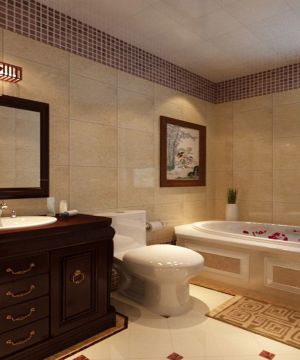 欧式新古典风格整体浴室装修效果图片大全