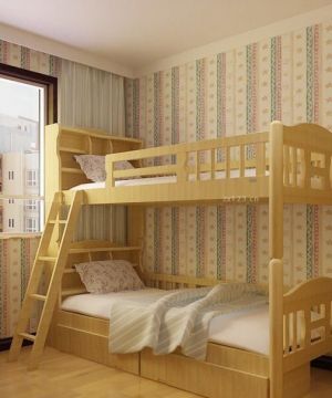 2023最新儿童房家具实木高低床设计图