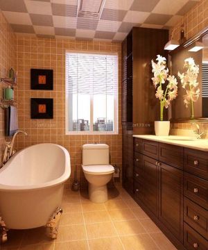 老房40平米浴室小户型美式浴室柜装修效果图
