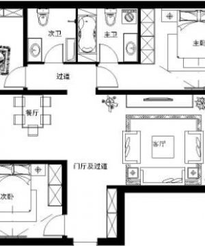 2023三居室户型图案例