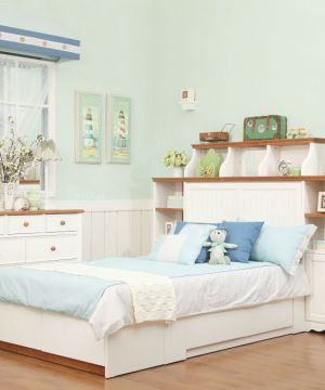 简欧风格10平米儿童房白色家具设计图片大全