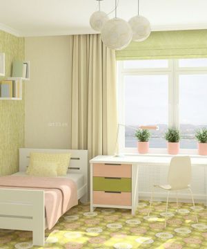 2023现代简约风格10平米儿童房设计效果图片