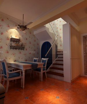 最新地中海风格家庭餐厅设计图片