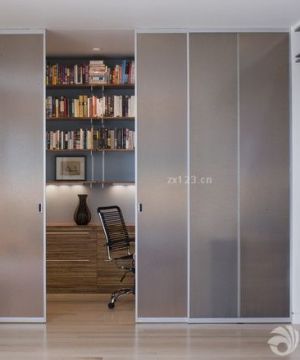 书房客厅隔断玻璃移动门设计图片大全