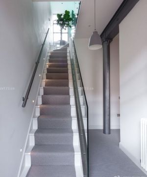 2023最新简约风格室内铁艺楼梯扶手设计图片