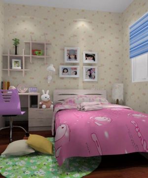 家装小户型儿童房设计女孩温馨卧室欣赏