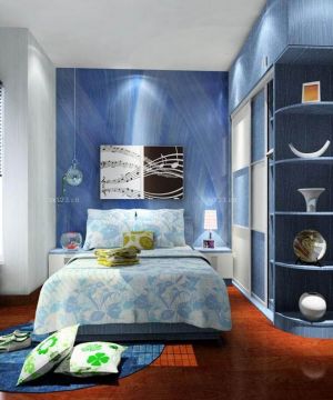 最新小户型儿童房设计男生卧室展示图
