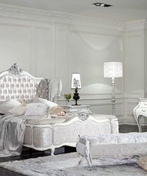 最新2013欧式卧室法式宫廷床装修效果图片大全